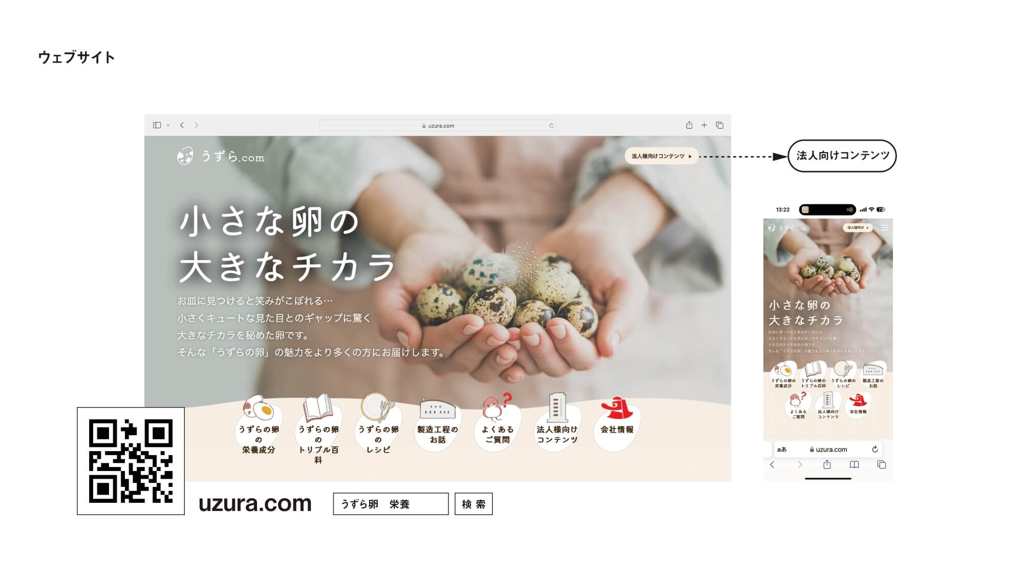 ウェブサイト